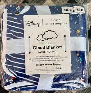 Little Sleepies Mickey And Friend Cloud Blanket